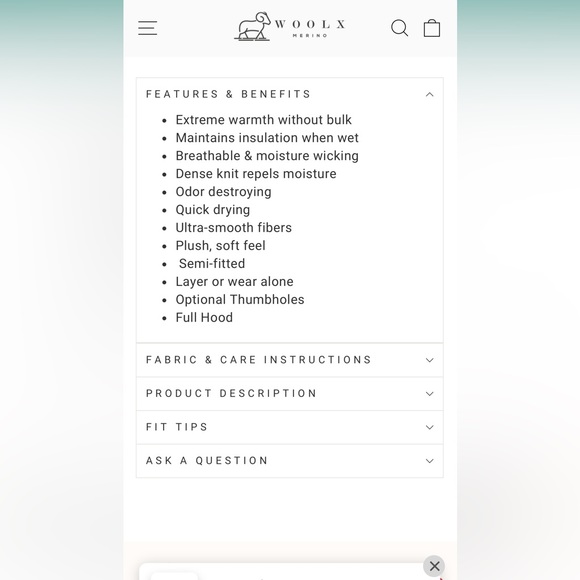 COPY - NWT Woolx Black Hoody Women’s Medium - Picture 6 of 7